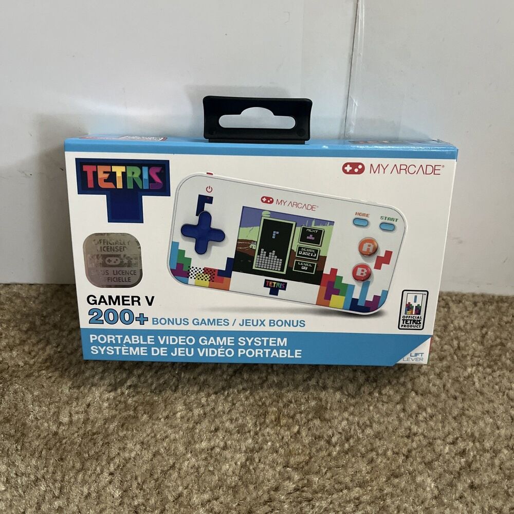 My Arcade Tetris Gamer V Portable Video Game System Handheld 201 Games 2.5" NIB